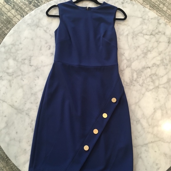 Dkny Dresses & Skirts - DKNY Dark Blue Dress with Gold Buttons Dkny Dresses & Skirts - DKNY Dark Blue Dress with Gold Buttons